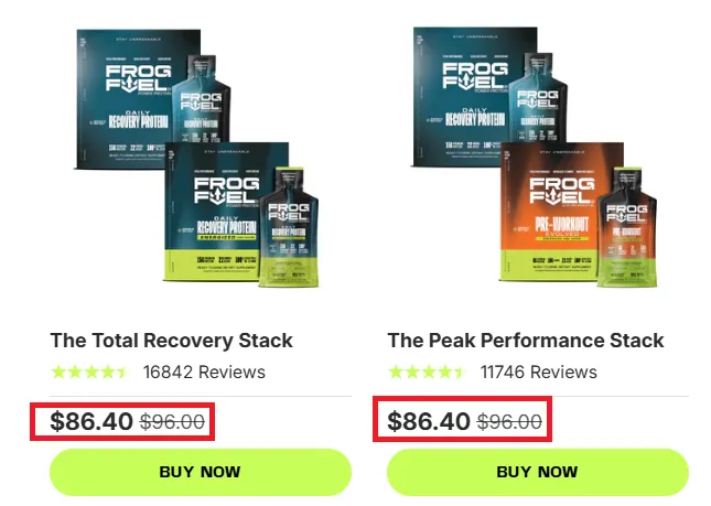 Frogfuel bundle offer